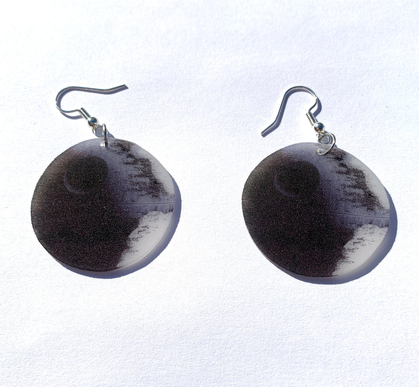 Detailed Star Wars Death Star Handmade Earrings!