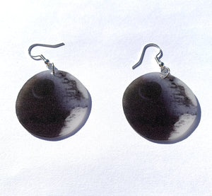 Detailed Star Wars Death Star Handmade Earrings!
