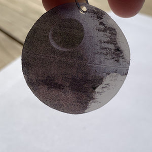 Detailed Star Wars Death Star Handmade Earrings!
