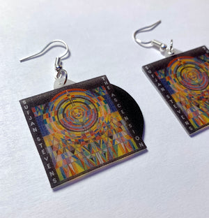 Sufjan Steven The Ascension Vinyl Album Handmade Earrings!
