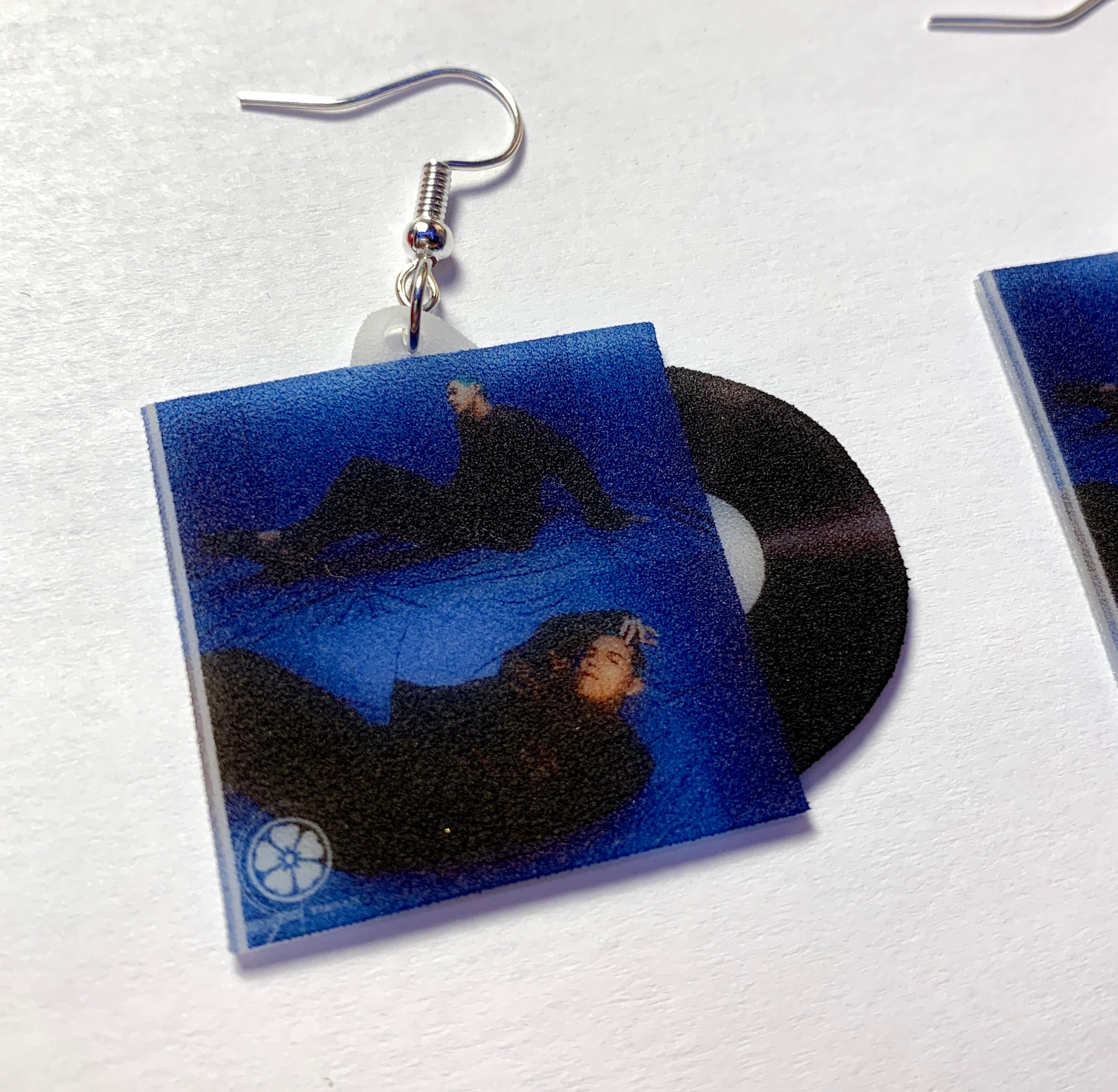 Omar Apollo Kamikaze Vinyl Single Handmade Earrings!