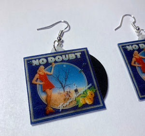 No Doubt Tragic Kingdom Vinyl Album Handmade Earrings!