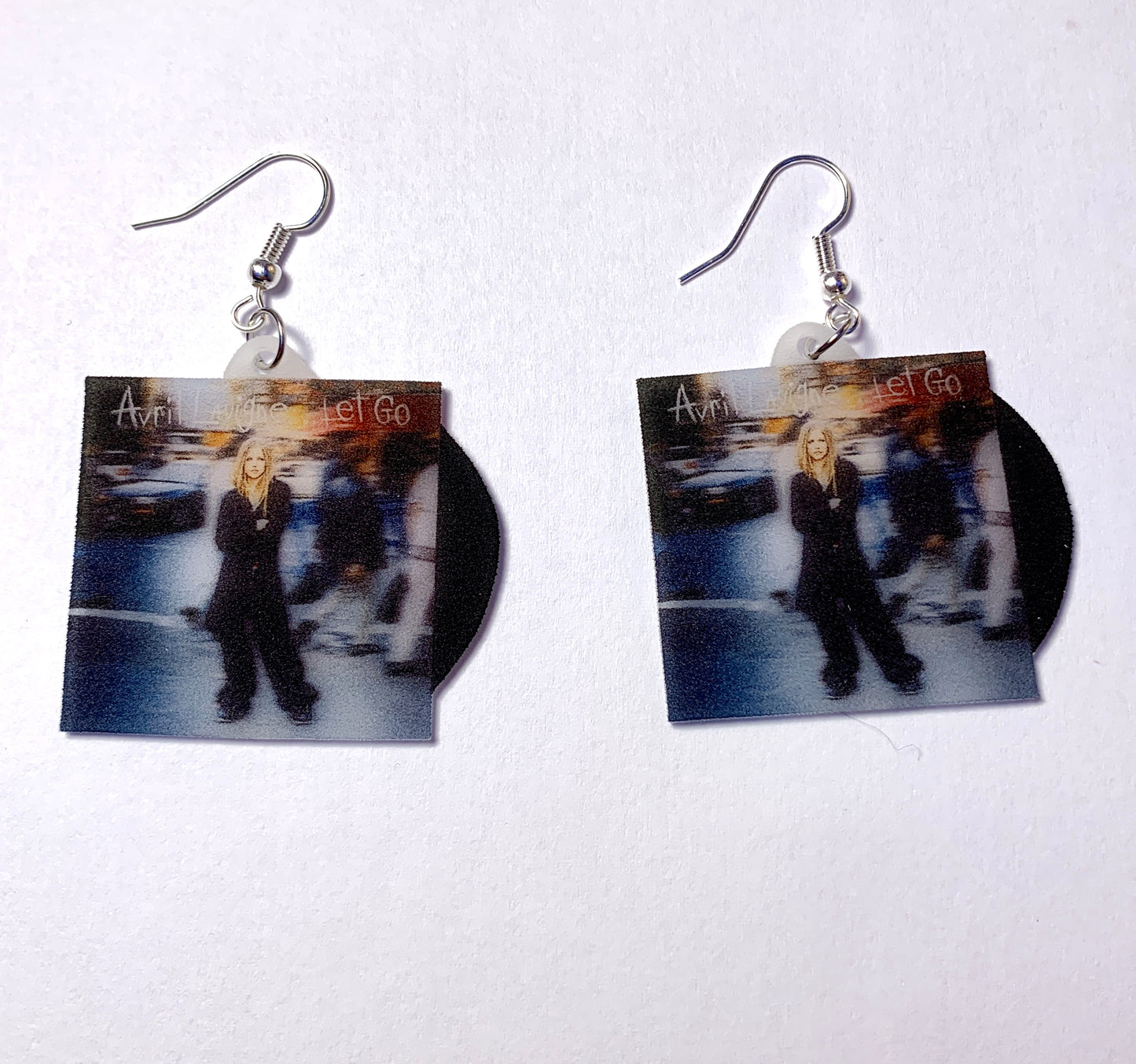 Avril Lavigne Let Go Vinyl Album Handmade Earrings!