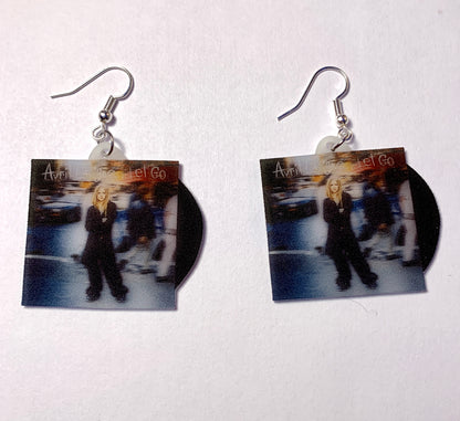 Avril Lavigne Let Go Vinyl Album Handmade Earrings!