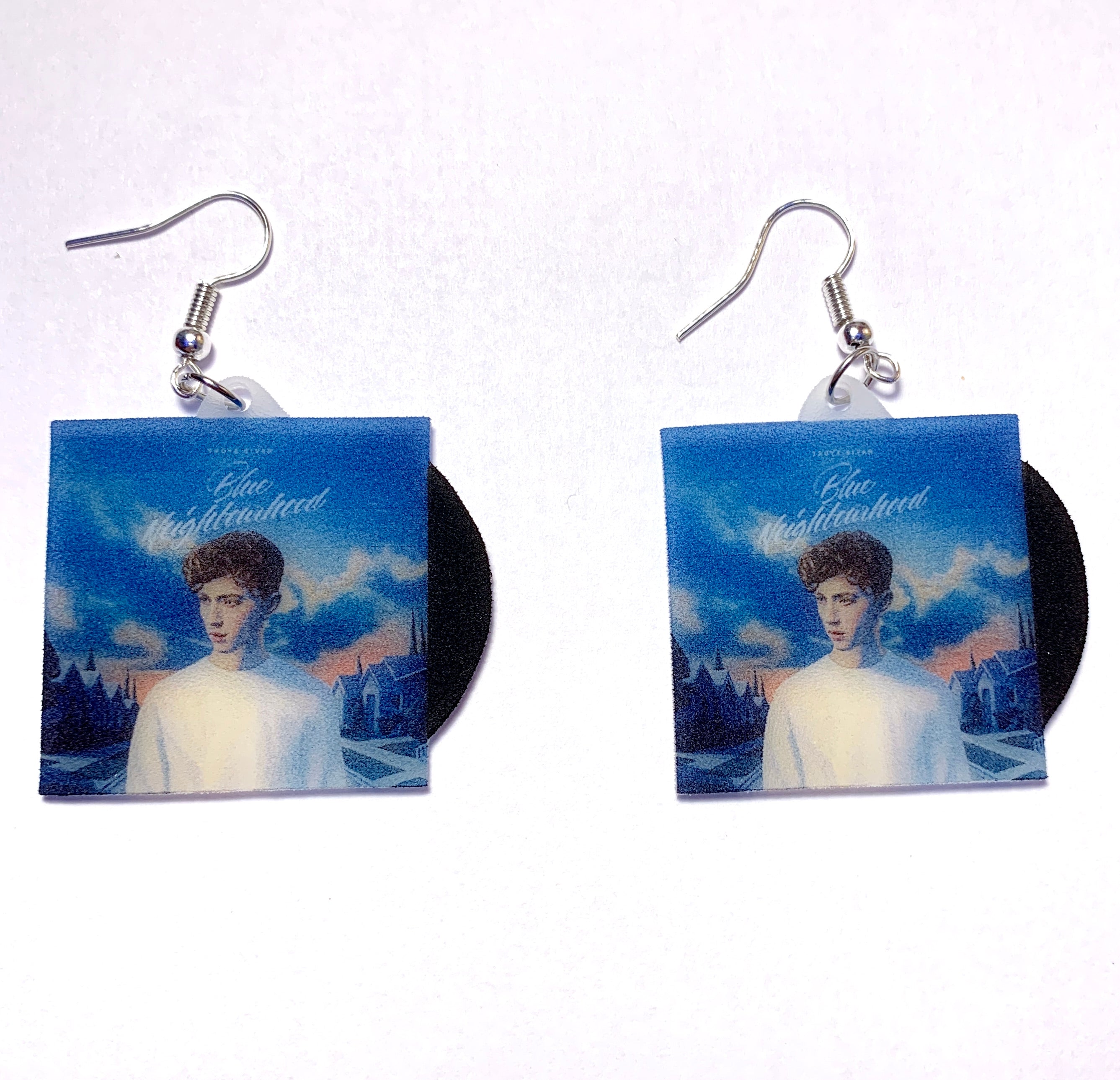 Troye Sivan Blue Neighbourhood Vinyl Album Handmade Earrings!