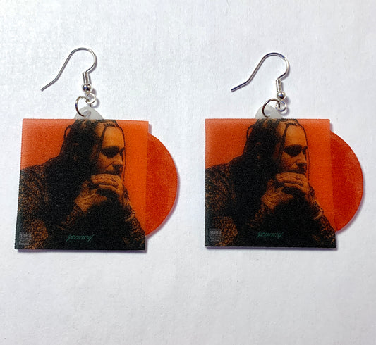 Post Malone Stoney Vinyl Album Handmade Earrings!
