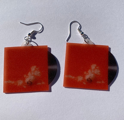 Billie Eilish Therefore I Am Vinyl Single Handmade Earrings!