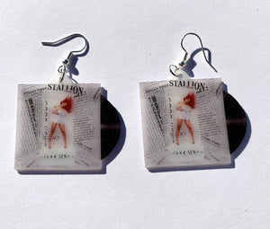 Megan Thee Stallion Good News Vinyl Album Handmade Earrings!