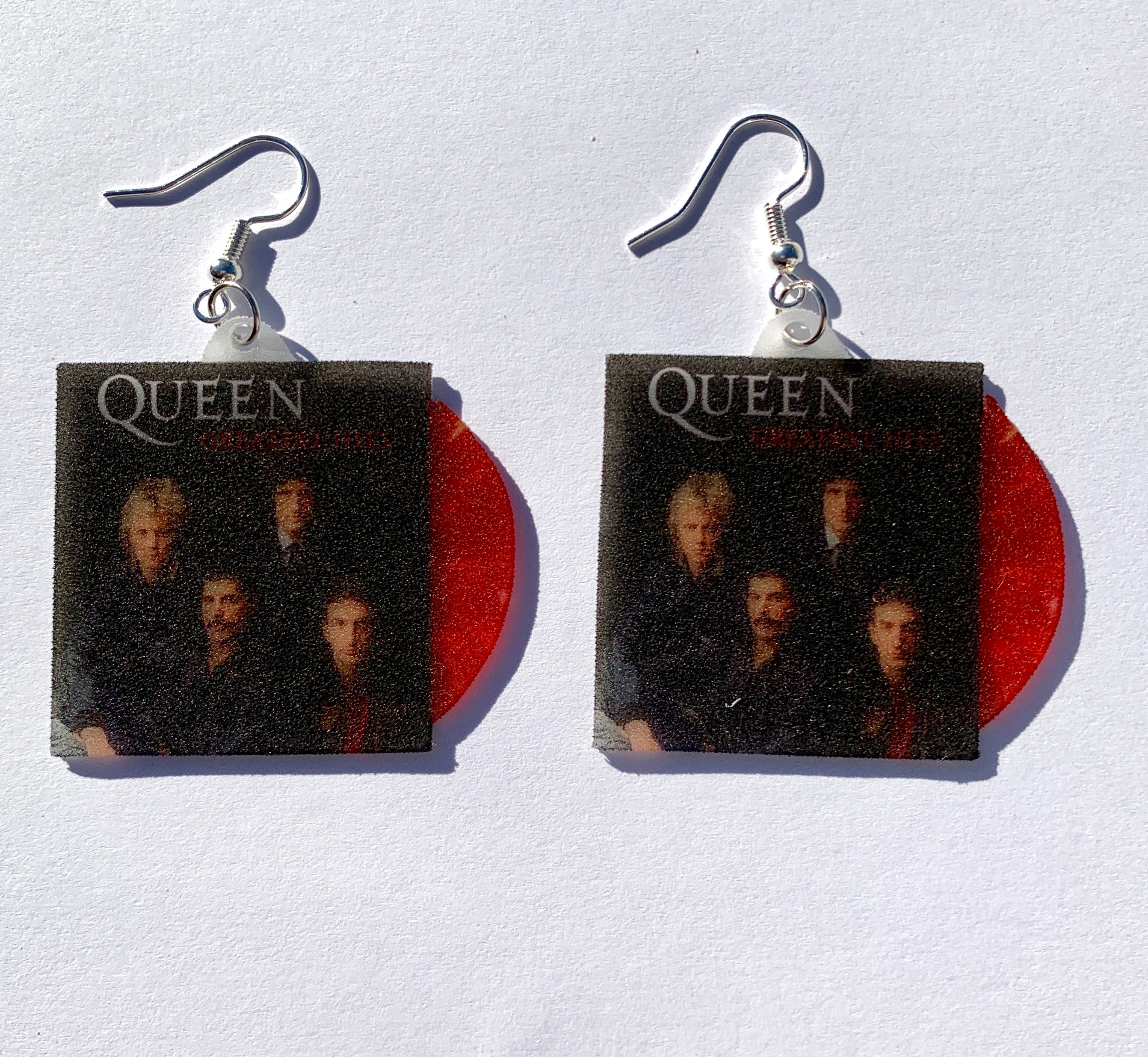 Queen Complete Collection Vinyl Album Handmade Earrings!
