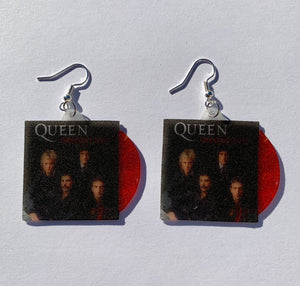 Queen Complete Collection Vinyl Album Handmade Earrings!