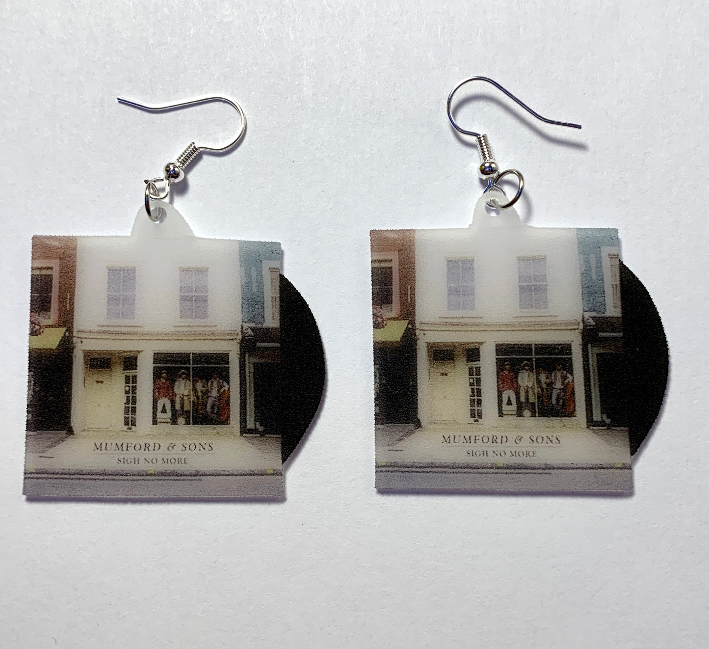 Mumford and Sons Sigh No More Vinyl Album Handmade Earrings!