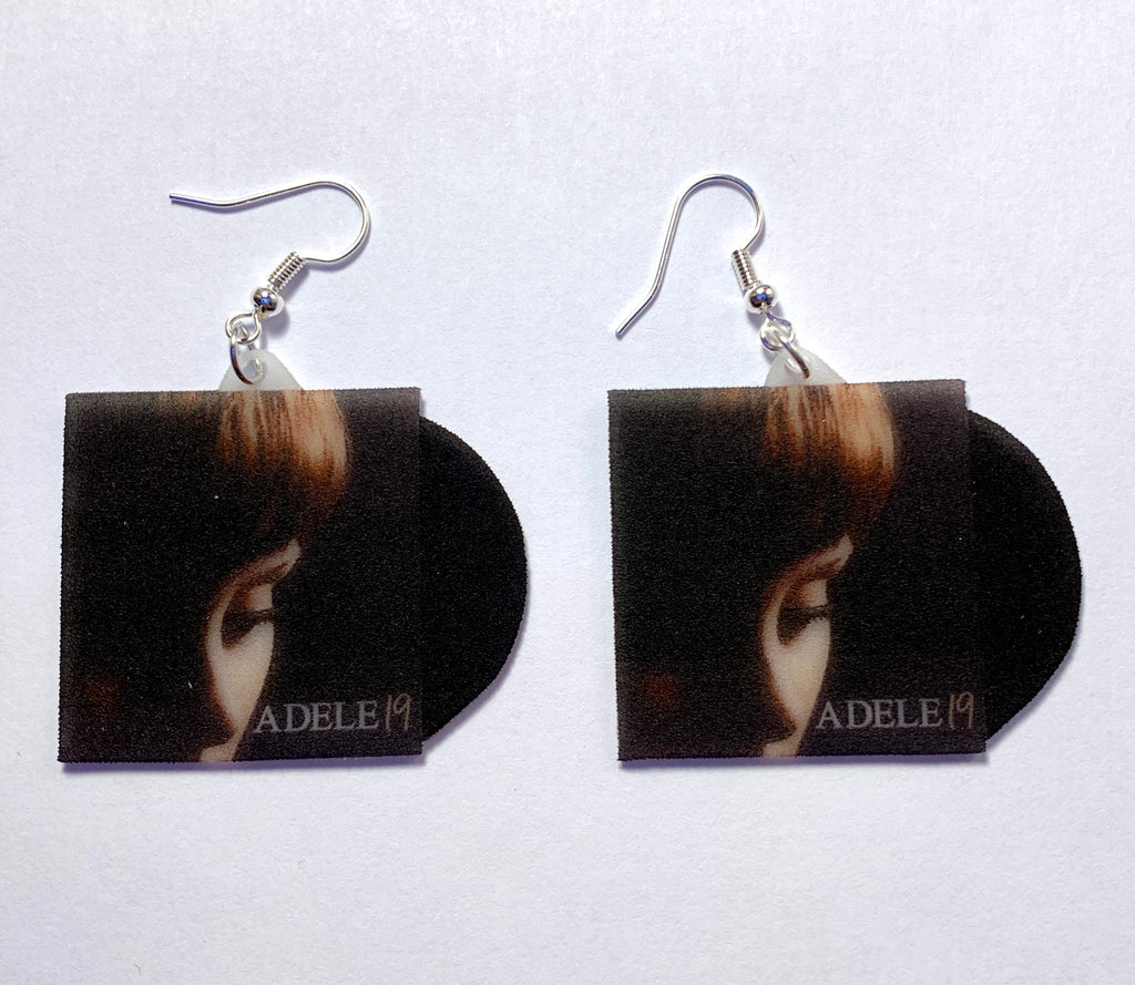 Adele Collection of Vinyl Albums Handmade Earrings!