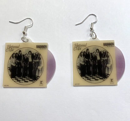 Fleetwood Mac Rhiannon Vinyl Single Handmade Earrings!