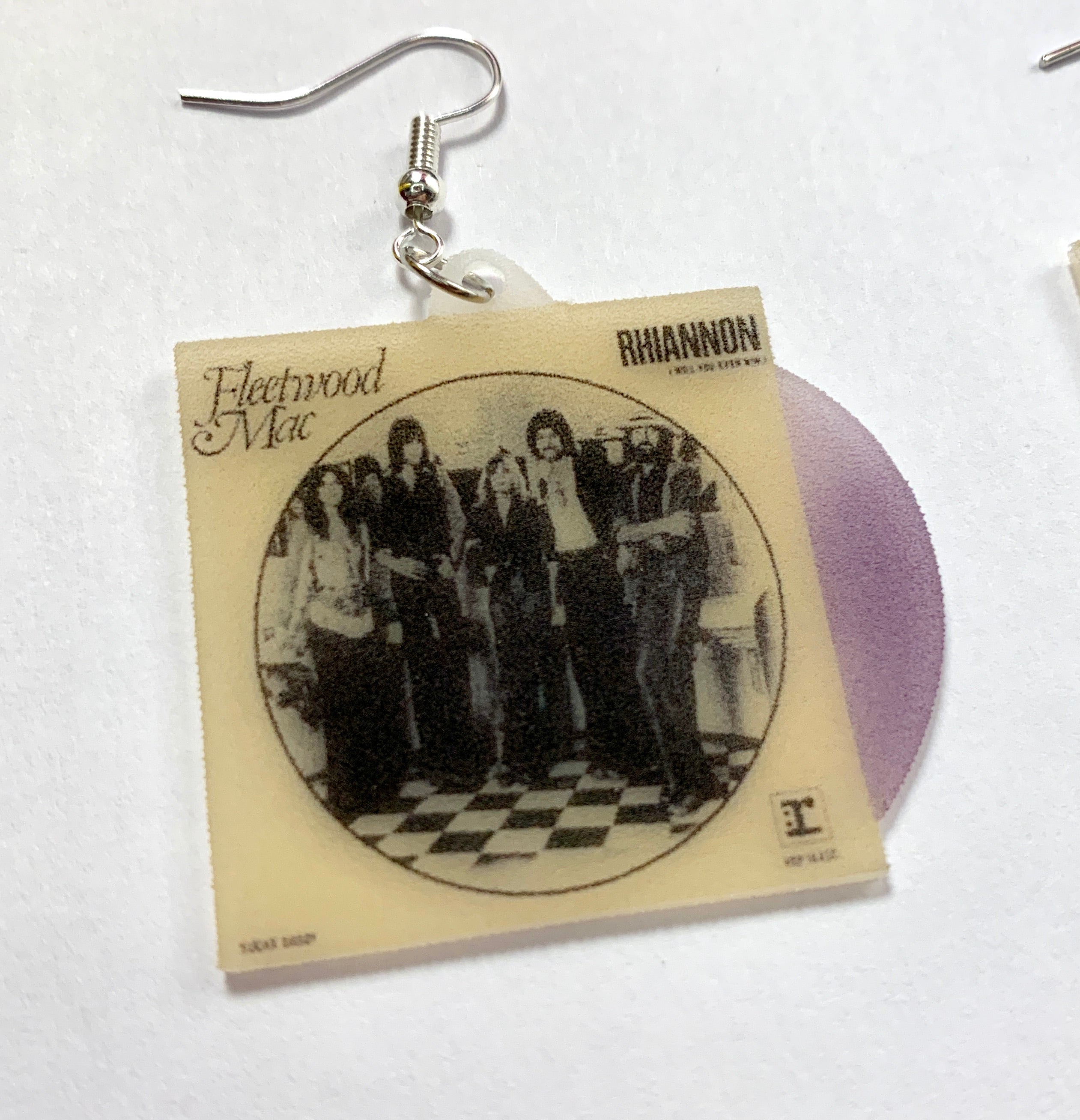 Fleetwood Mac Rhiannon Vinyl Single Handmade Earrings!