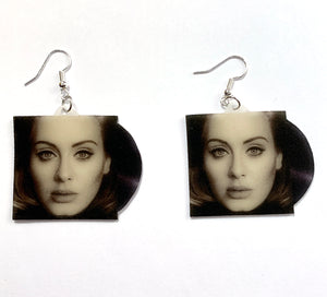 Adele Collection of Vinyl Albums Handmade Earrings!