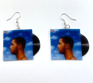 Drake Nothing was the Same Vinyl Album Handmade Earrings!