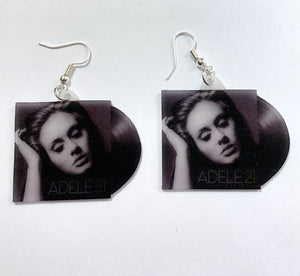 Adele Collection of Vinyl Albums Handmade Earrings!