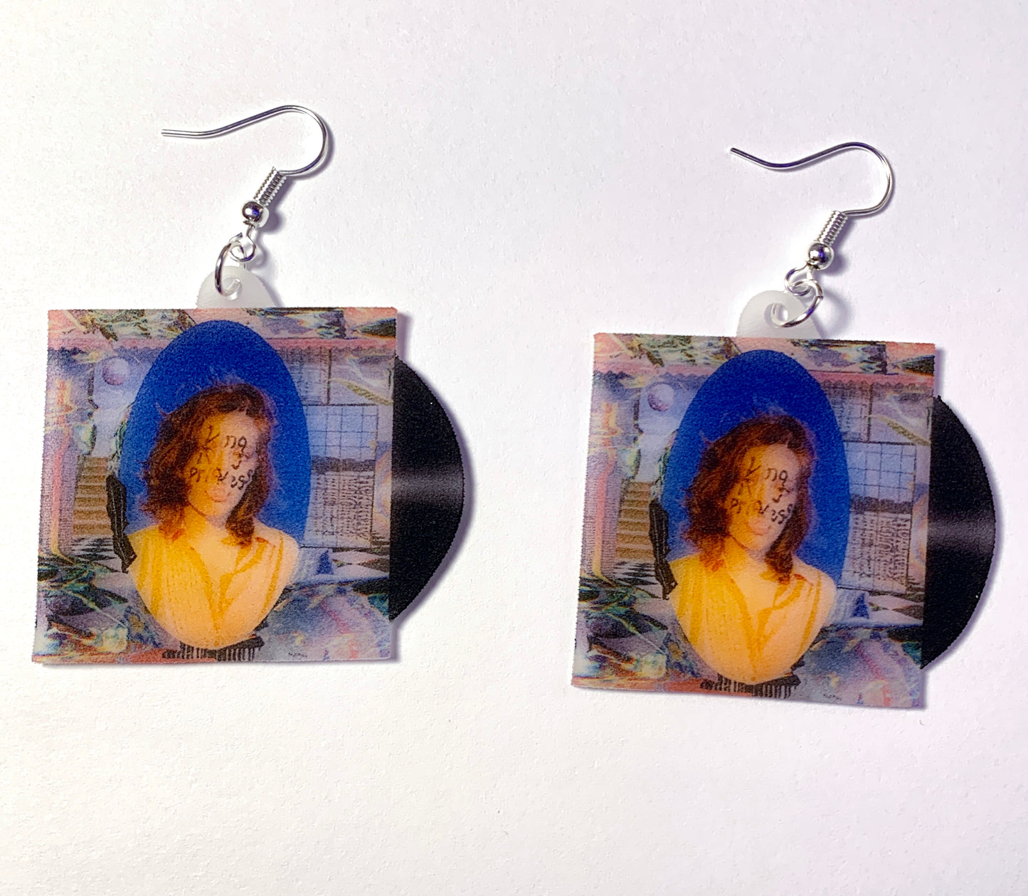 King Princess Make My Bed Vinyl Album Handmade Earrings!