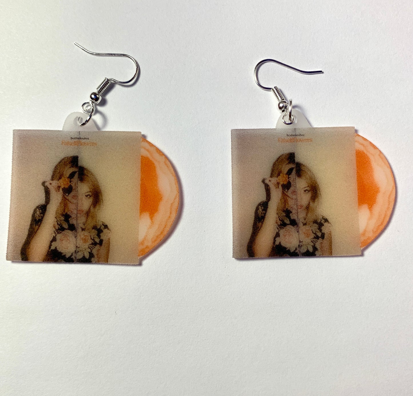 Beabadoobee Fake it Flowers Vinyl Album Handmade Earrings!