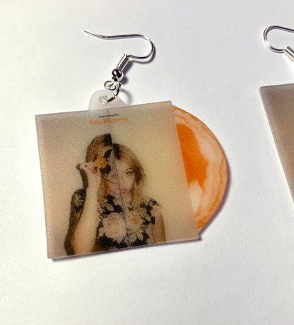 Beabadoobee Fake it Flowers Vinyl Album Handmade Earrings!