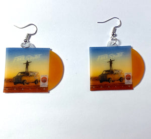 Khalid Free Spirit Vinyl Album Handmade Earrings!
