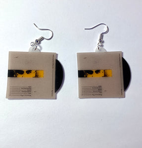 Dominic Fike Don't Forget About me Demos Vinyl Album Handmade Earrings!