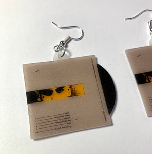 Dominic Fike Don't Forget About me Demos Vinyl Album Handmade Earrings!