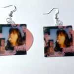 Spill Tab Cotton Candy Vinyl Single Handmade Earrings!
