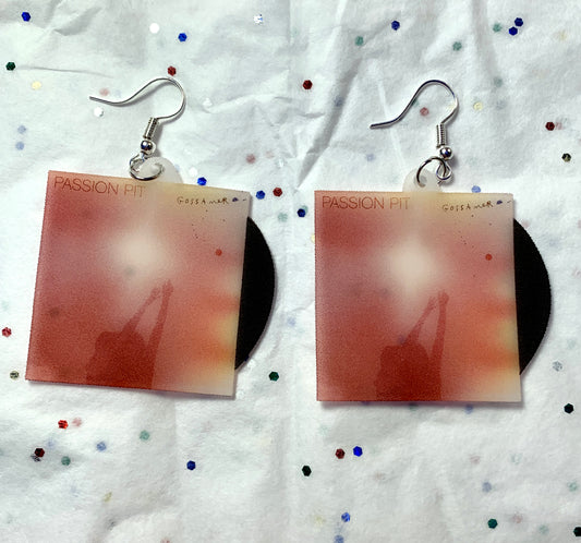 Passion Pit Collection of Vinyl Albums Handmade Earrings!
