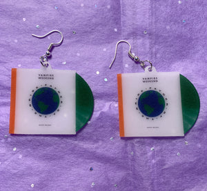 Vampire Weekend Father of the Bride Vinyl Album Handmade Earrings!