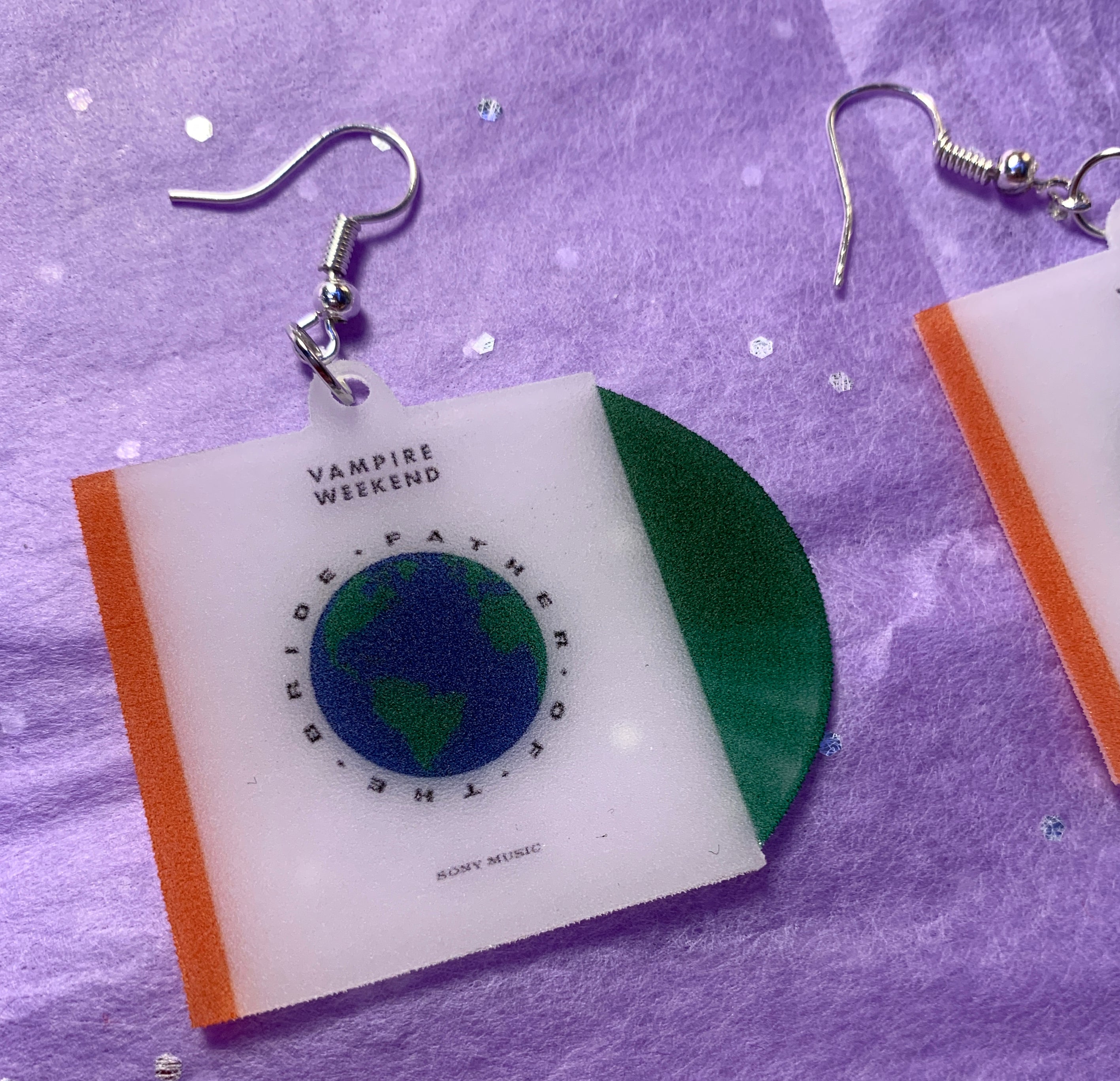 Vampire Weekend Father of the Bride Vinyl Album Handmade Earrings!