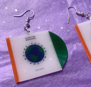 Vampire Weekend Father of the Bride Vinyl Album Handmade Earrings!