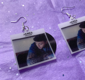 James Arthur Self Titled Vinyl Album Handmade Earrings!