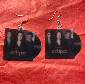 Twilight Movie Soundtrack Collection of Vinyl Albums Handmade Earrings!