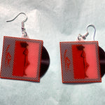 LPX Bolt in the Blue Vinyl Album Handmade Earrings!