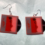 LPX Bolt in the Blue Vinyl Album Handmade Earrings!