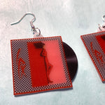 LPX Bolt in the Blue Vinyl Album Handmade Earrings!