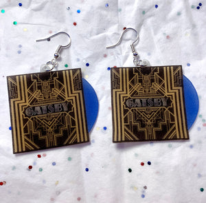 The Great Gatsby Movie Soundtrack Vinyl Album Handmade Earrings!