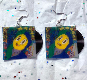 Claud Super Monster Vinyl Album Handmade Earrings!