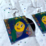 Claud Super Monster Vinyl Album Handmade Earrings!