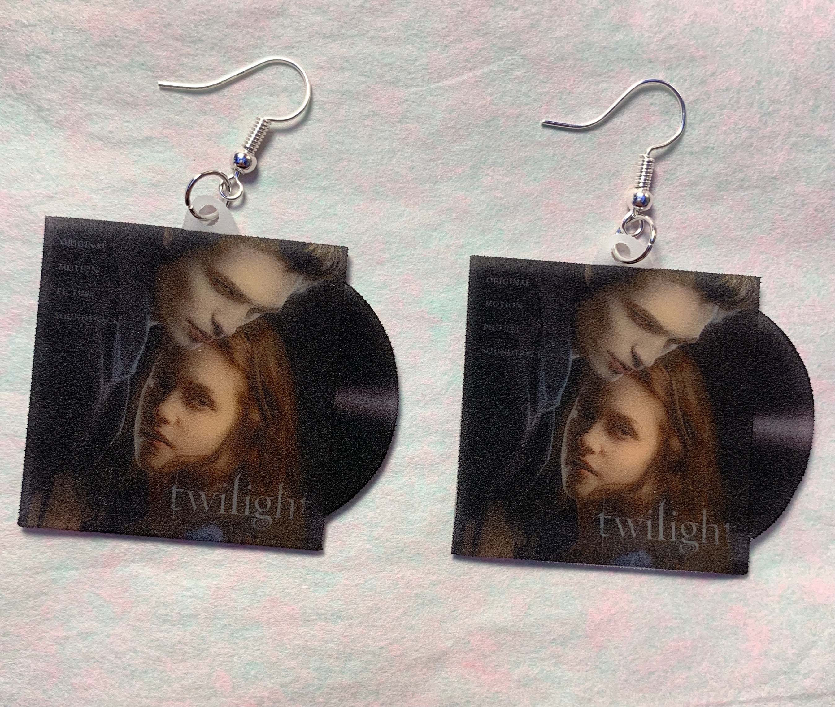 Twilight Movie Soundtrack Collection of Vinyl Albums Handmade Earrings!