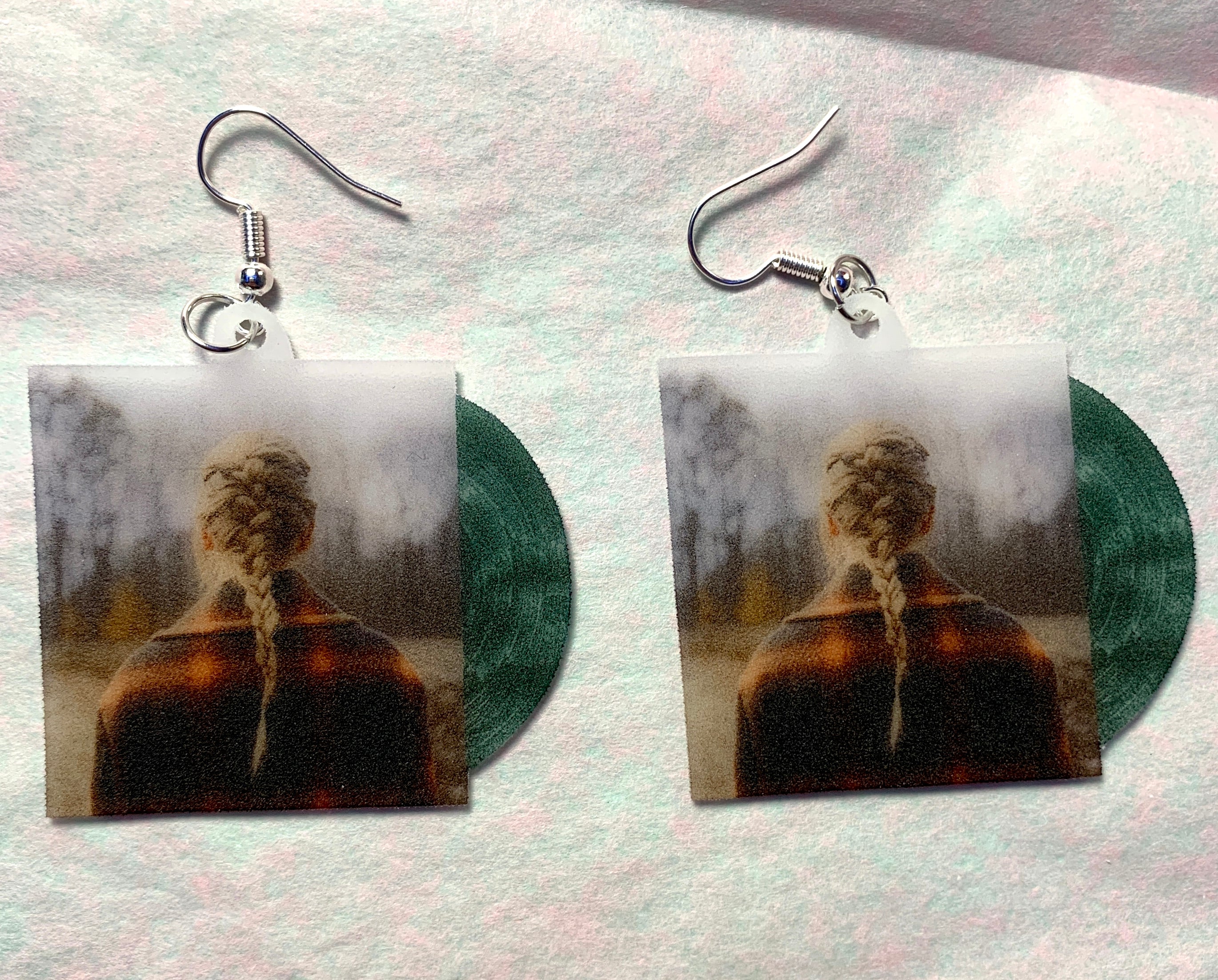 Taylor Swift Evermore Vinyl Album Handmade Earrings! – Sam Makes Things