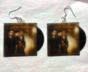 Twilight Movie Soundtrack Collection of Vinyl Albums Handmade Earrings!