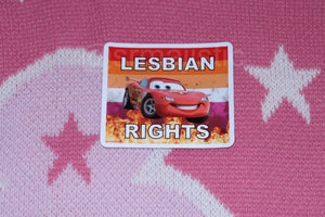 Flaming Lesbian Character Stickers