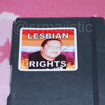 Flaming Lesbian Character Stickers
