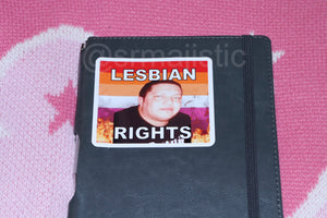Flaming Lesbian Character Stickers