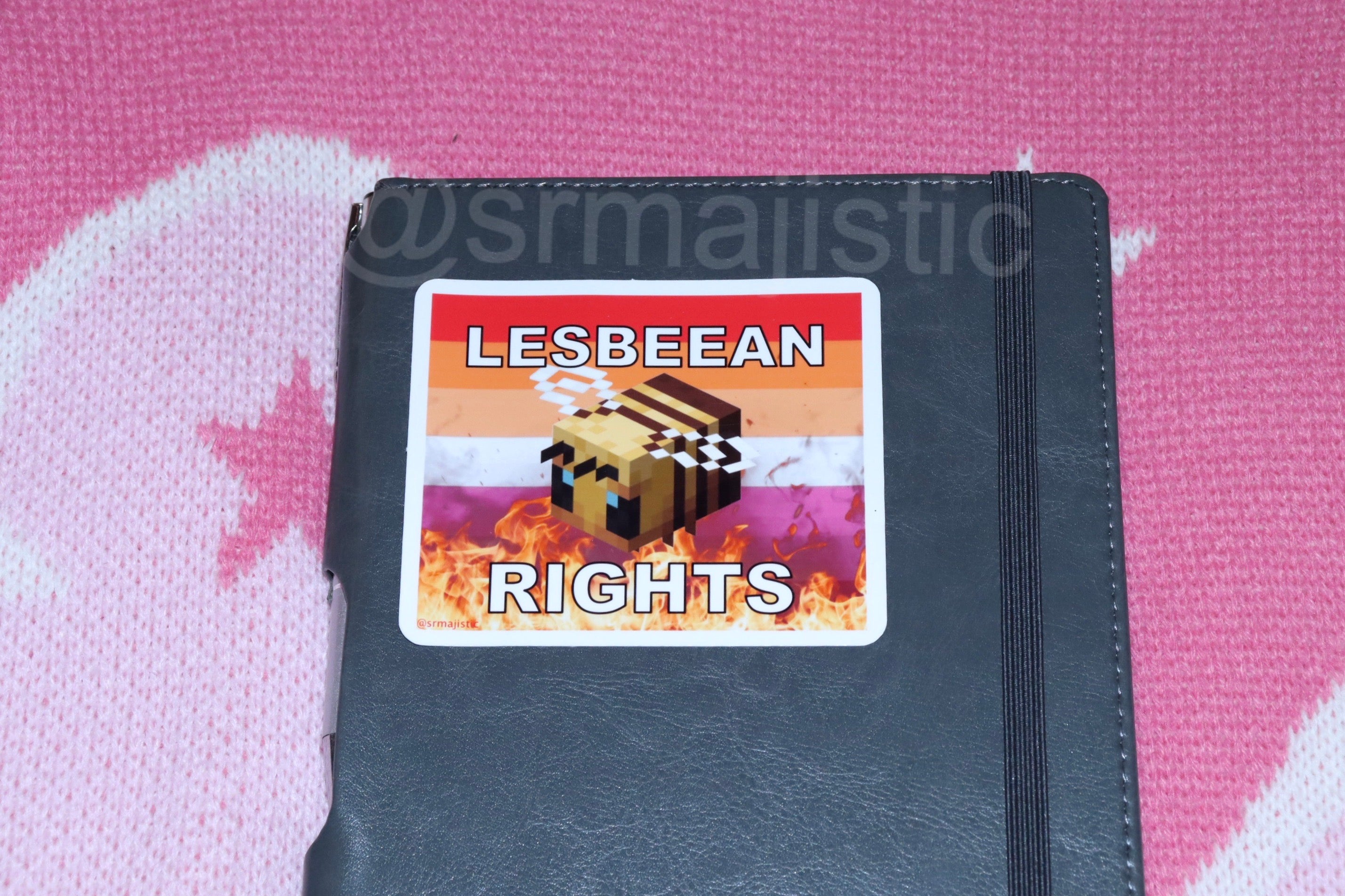 Flaming Lesbian Character Stickers