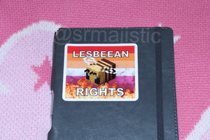 Flaming Lesbian Character Stickers