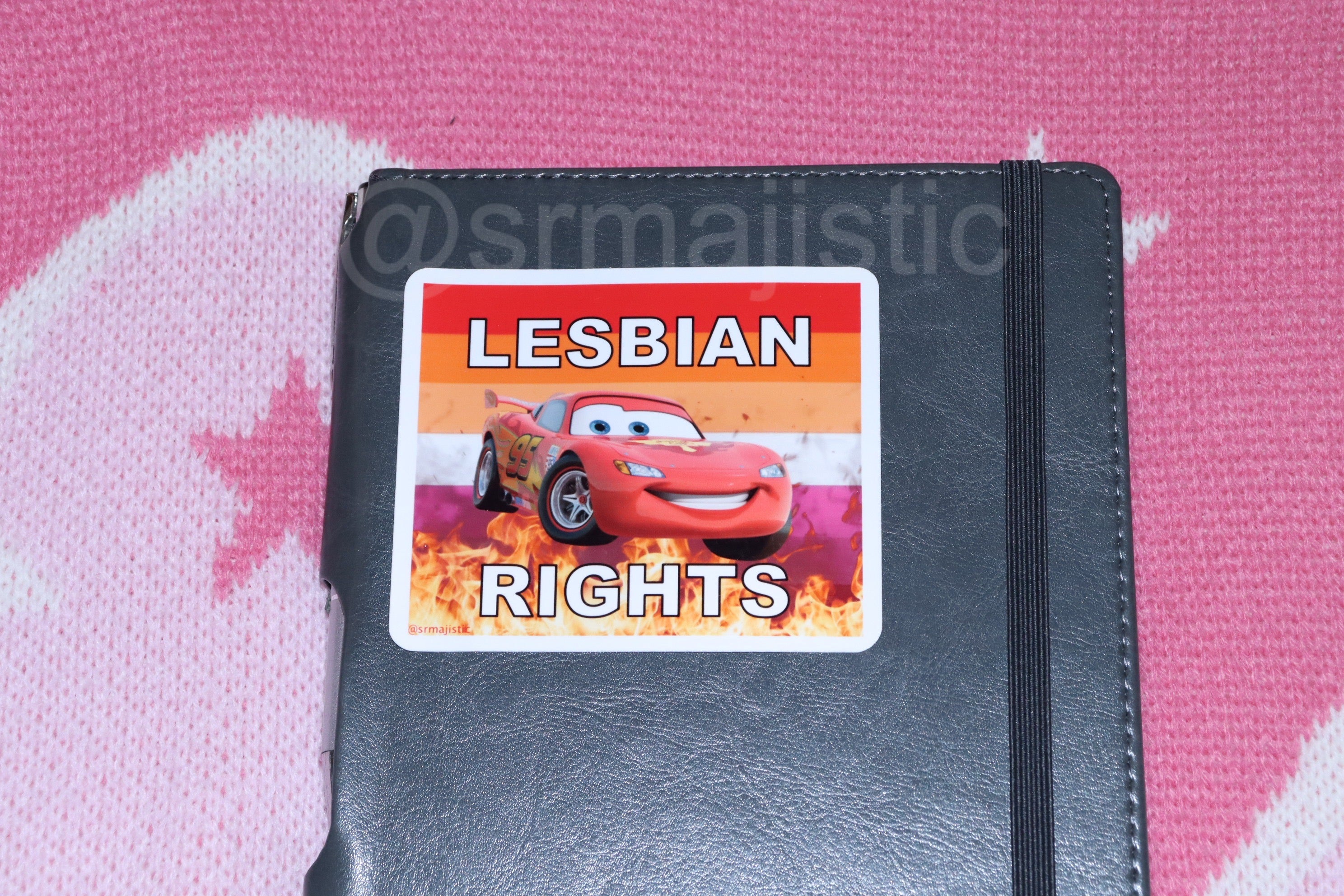 Flaming Lesbian Character Stickers