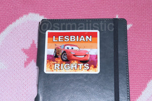 Flaming Lesbian Character Stickers